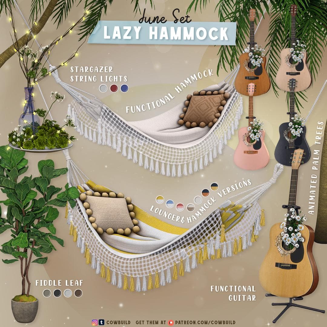 Скриншот мода Сет Lazy Hammock